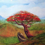 Landscape tree (Oil Painting)